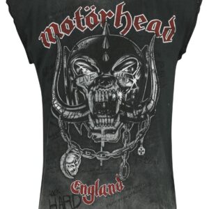 Motorhead Tanktop England S to 4XL for Men grey
