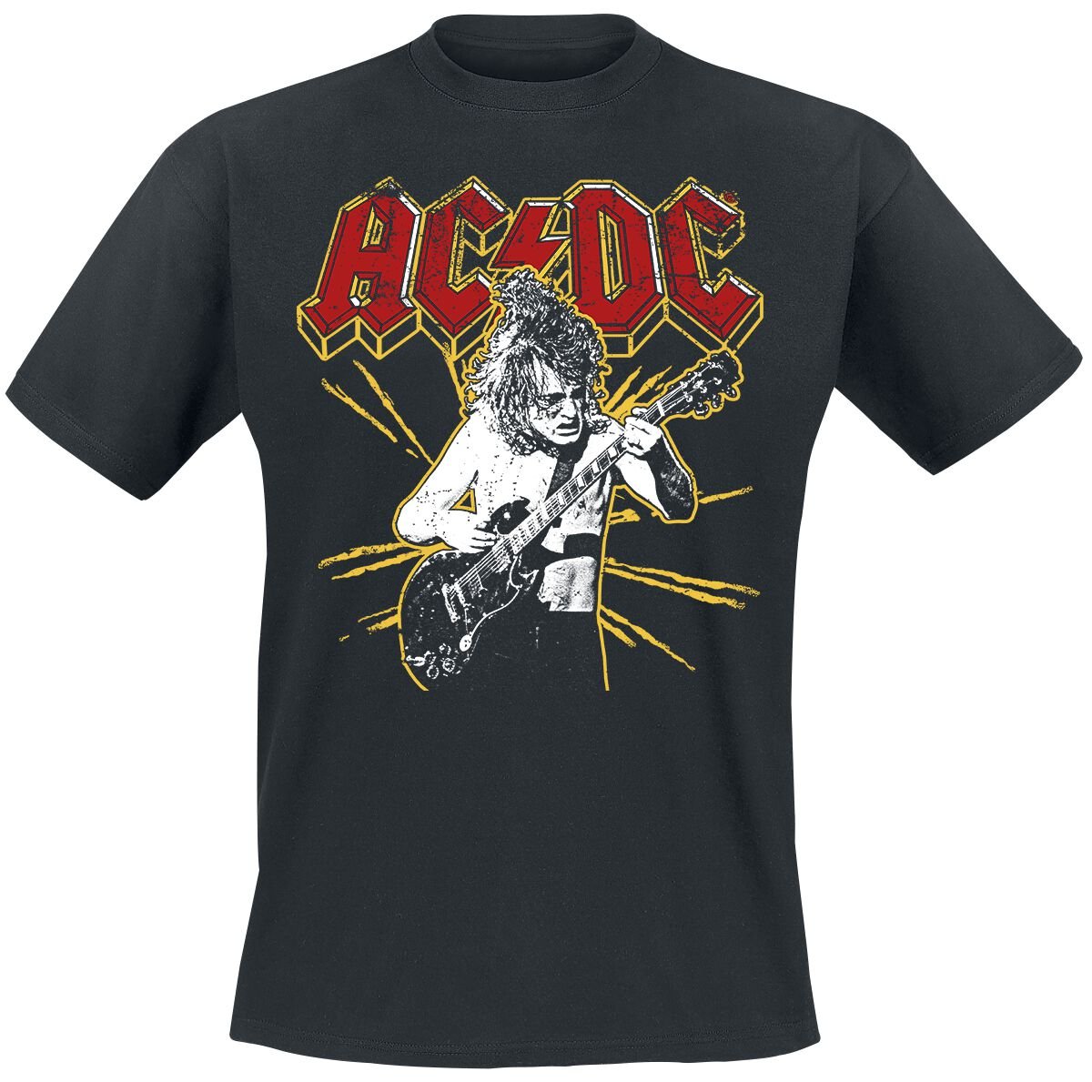 AC/DC T-Shirt Back in Black S to 4XL for Men black