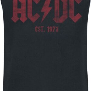 AC/DC Tanktop Est. 1973 S to 4XL for Men black