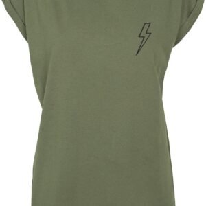AC/DC T-Shirt High Voltage S to XL for Women olive