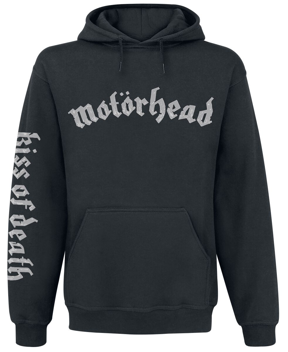 Motorhead Hoodie Kiss Of Death Bullet Circle V2 S to XXL for Men black