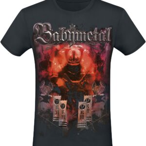 Babymetal T-Shirt Red Demon Flags S to 3XL for Men black