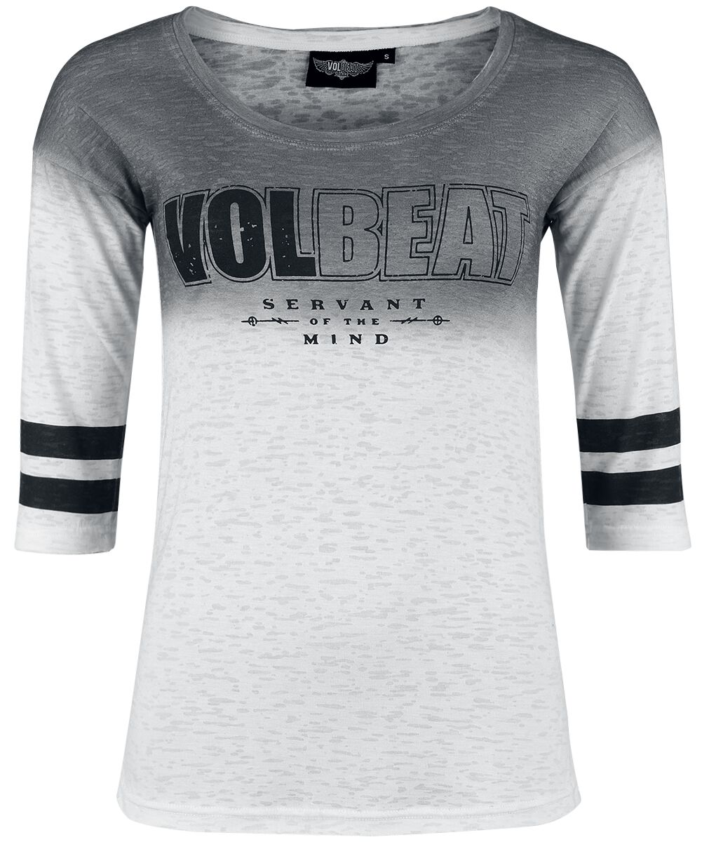 Volbeat Long-sleeve Shirt EMP Signature Collection S to L for Women white-grey