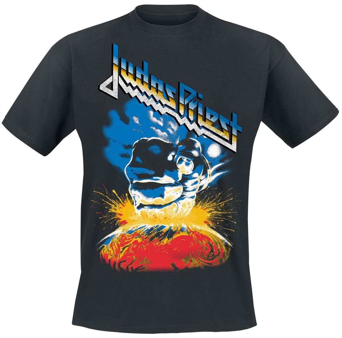 Judas Priest T-Shirt Vintage Ram It Down Tour Dates S to 4XL for Men black
