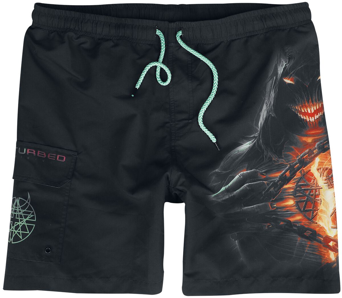 Disturbed Swim Shorts EMP Signature Collection M to XXL for Men black