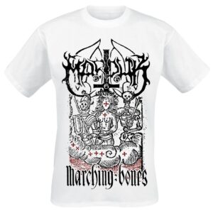 Marduk T-Shirt Marching Bones M to XXL for Men white