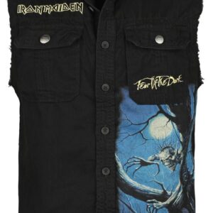 Iron Maiden Vest Fear Of The Dark L to 4XL for Men black