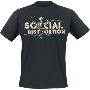Social Distortion T-Shirt Checkered Skellie S to 3XL for Men black