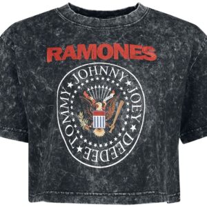 Ramones T-Shirt Crest XS to L for Women dark grey-black