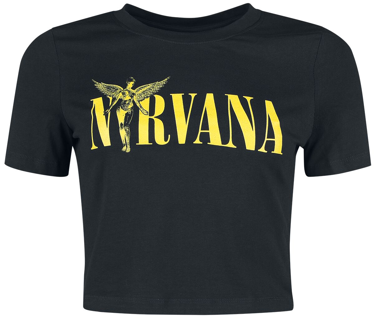 Nirvana T-Shirt Text XS to L for Women black