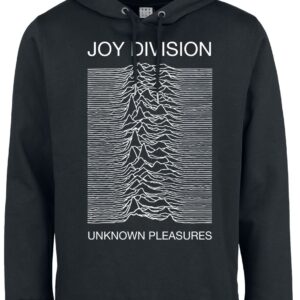Joy Division Hoodie Amplified Collection Unknown Pleasures S to 3XL for Men black