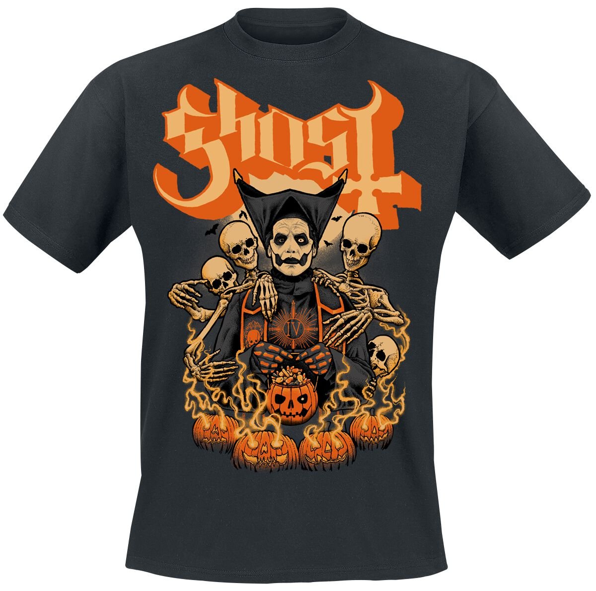 Ghost T-Shirt Great Pumpkin S to 4XL for Men black
