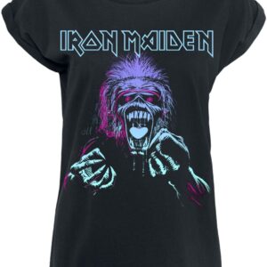 Iron Maiden T-Shirt Pastel Eddie S to XXL for Women black