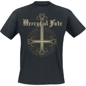 Mercyful Fate T-Shirt Black Funeral Cross M to 3XL for Men black