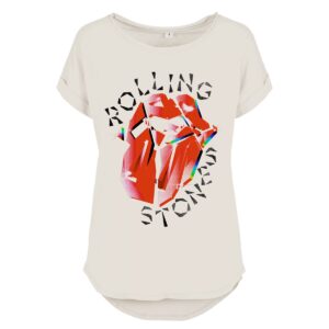 The Rolling Stones T-Shirt Hackney Diamonds Prism Tongue S to 5XL for Women white