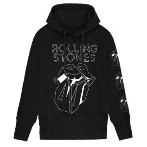 The Rolling Stones Hoodie Hackney Diamonds Marker Shards S to L for Women black