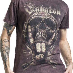 Sabaton T-Shirt Come Touch My Metal Machine S to 4XL for Men rust