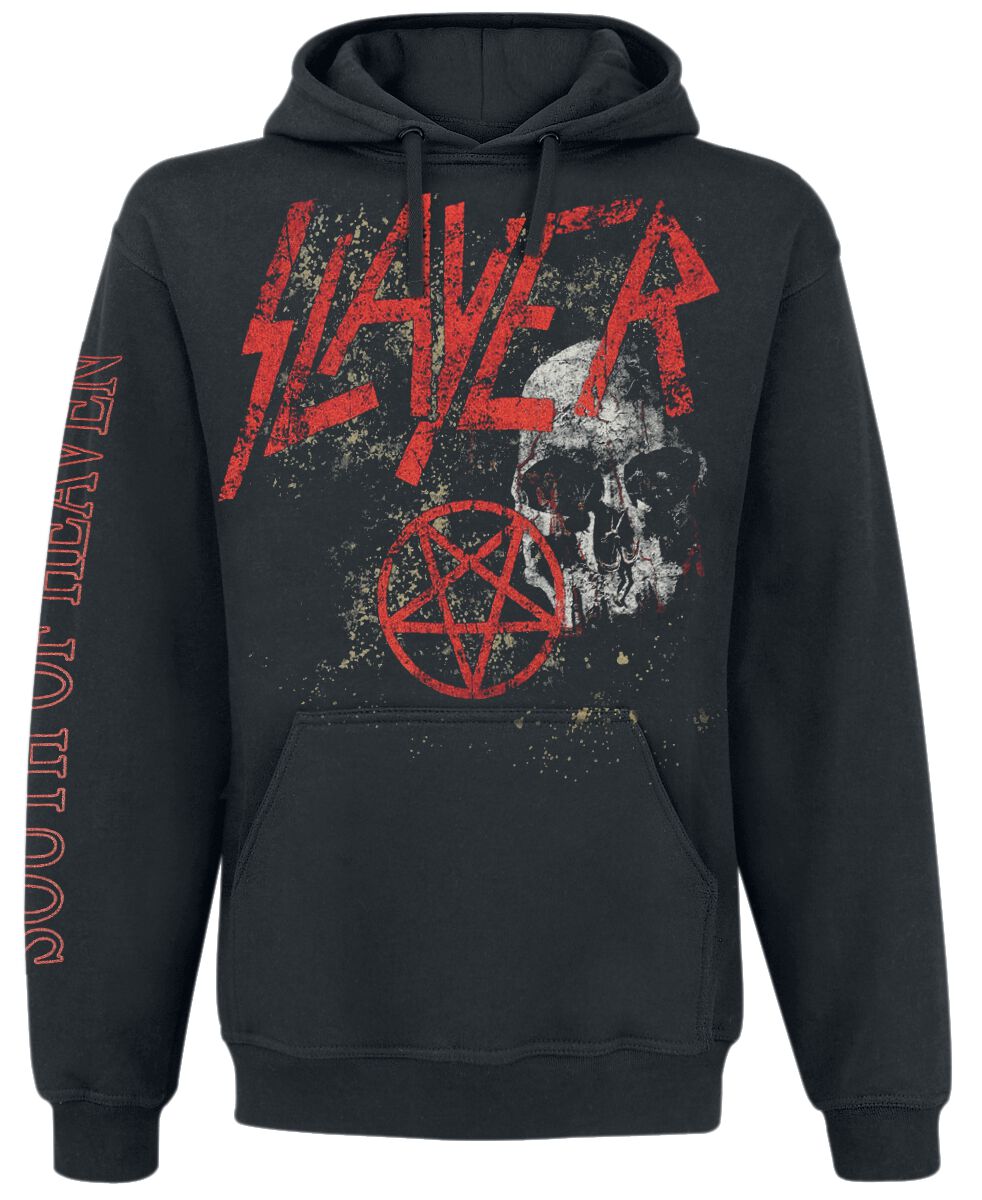 Slayer Hoodie Skull S to L for Men black
