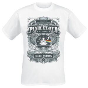 Pink Floyd T-Shirt DSOTM 1972 S to 3XL for Men white