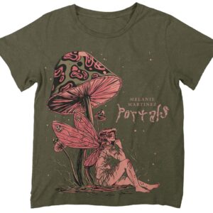 Martinez, Melanie T-Shirt Portals Mushroom Boyfriend Tee S to XXL for Men green