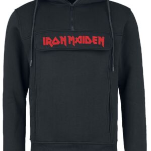 Iron Maiden Hoodie Logo L to XXL for Men black