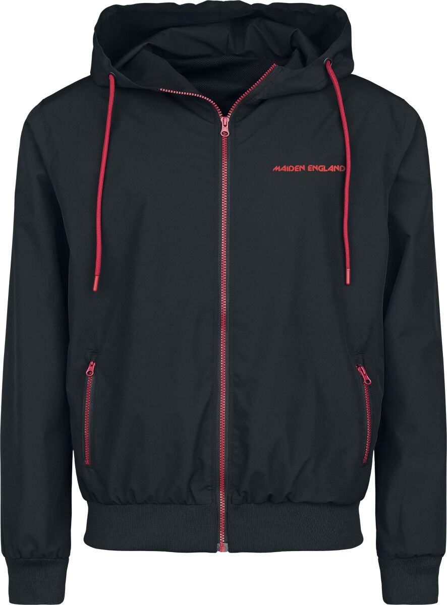 Iron Maiden Windbreaker Logo L to XL for Men black