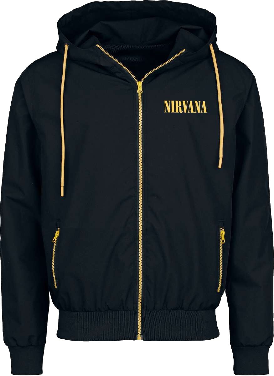 Nirvana Windbreaker Logo L to XXL for Men black