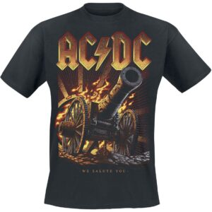 AC/DC T-Shirt Burning Salute S to 3XL for Men black