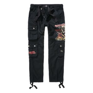 Iron Maiden Cargo Trousers Pure Slim Trousers M to 5XL for Men black