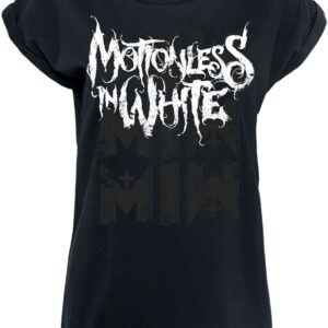 Motionless In White T-Shirt Logo L to XXL for Women black