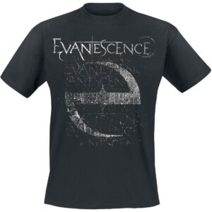 Evanescence T-Shirt Distressed Stamped S to 4XL for Men black