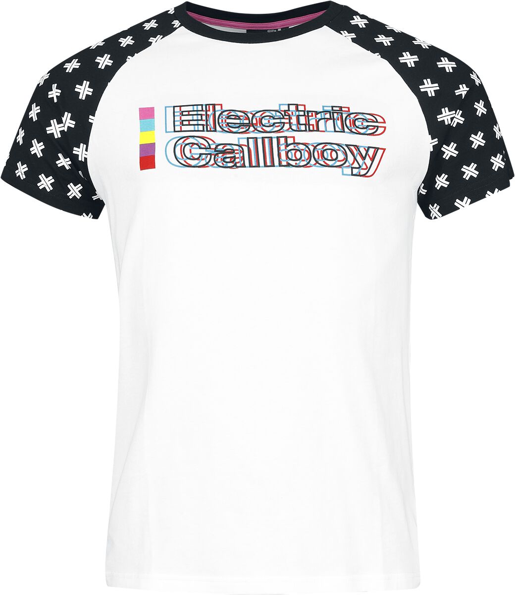 Electric Callboy T-Shirt EMP Signature Collection S to XXL for Men white-black