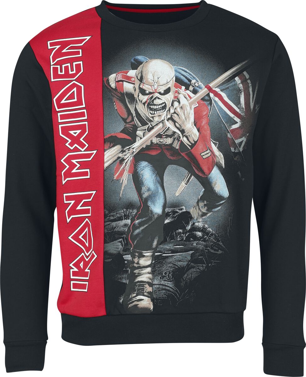 Iron Maiden Sweatshirt EMP Signature Collection S to XL for Men black-red