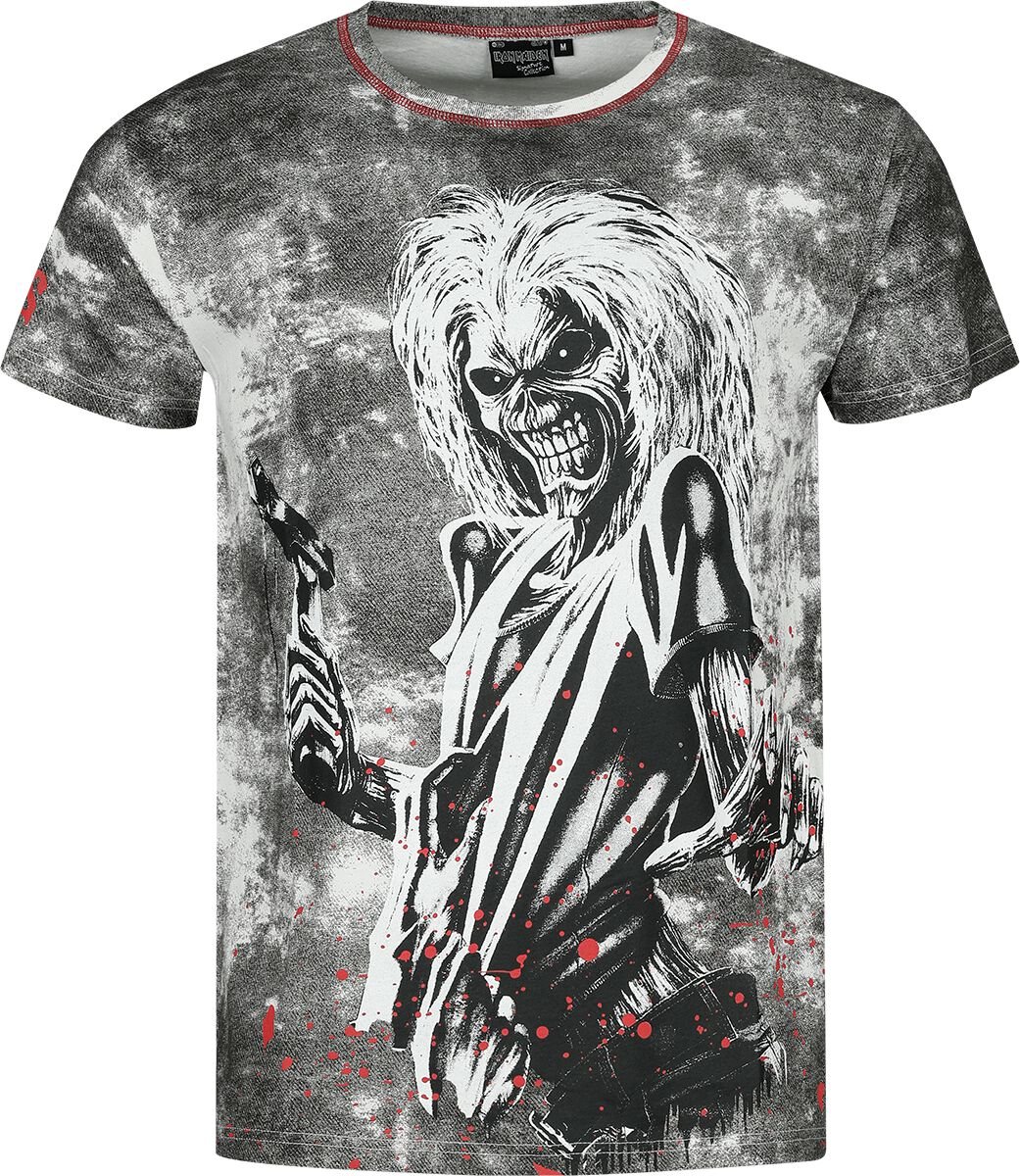 Iron Maiden T-Shirt EMP Signature Collection S to 3XL for Men white-black