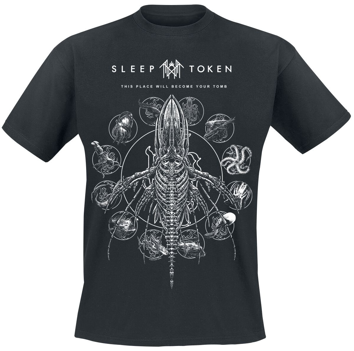 Sleep Token T-Shirt Tomb M to XXL for Men black