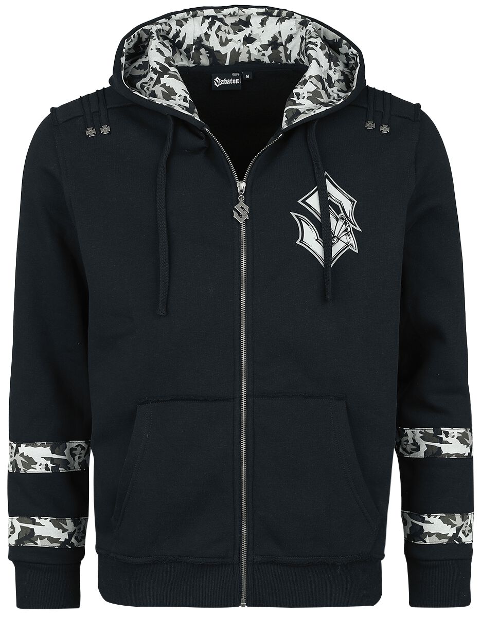 Sabaton Hoodie Jacket EMP Signature Collection M to 3XL for Men black-camo