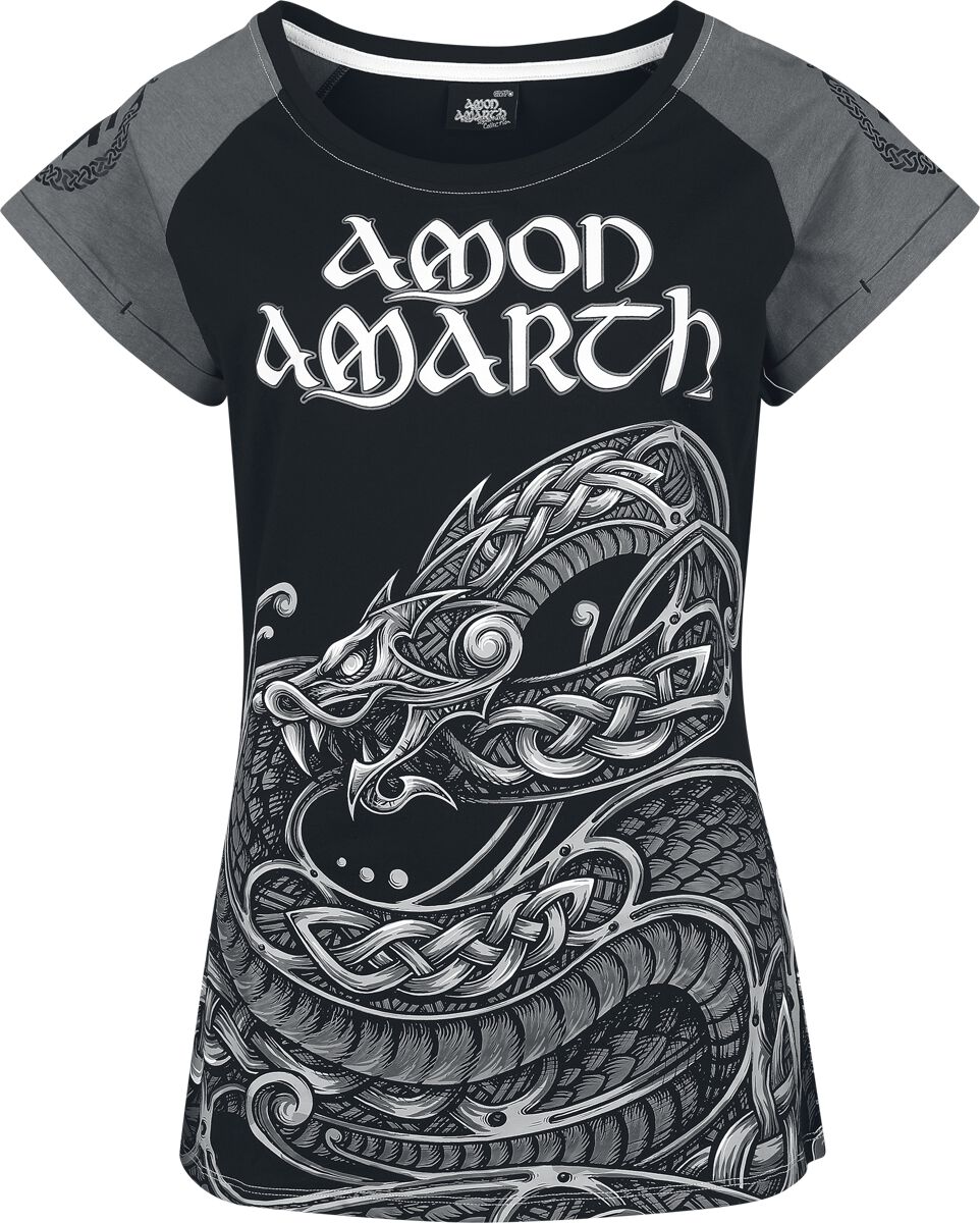 Amon Amarth T-Shirt EMP Signature Collection S to XL for Women black-grey