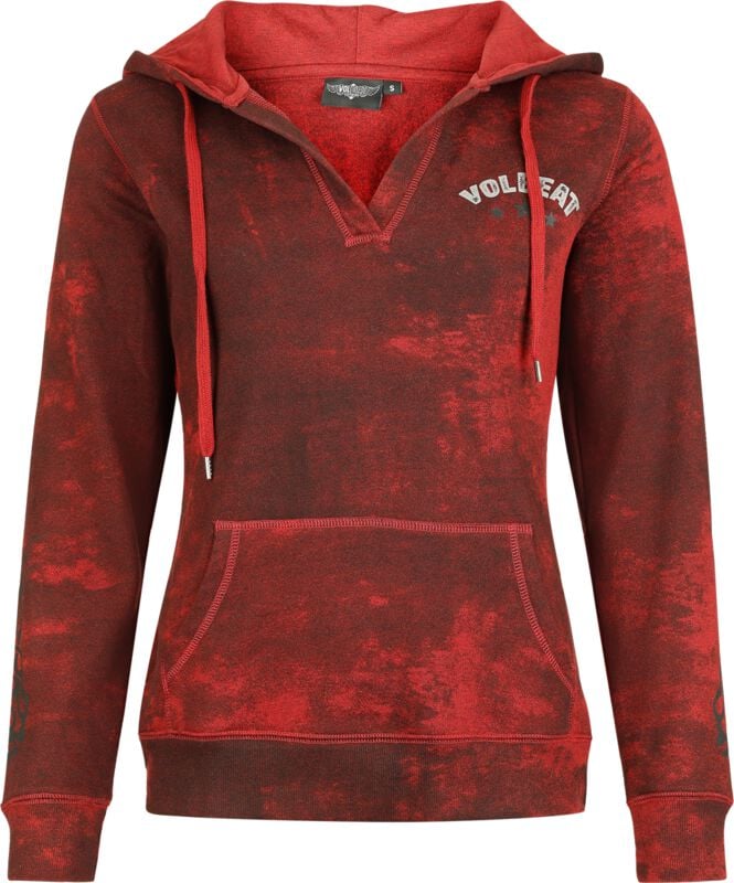 Volbeat Hoodie EMP Signature Collection S to 3XL for Women dark red
