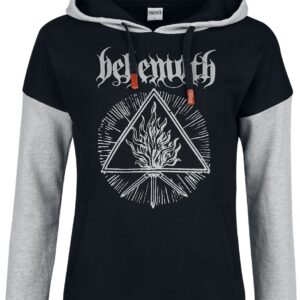 Behemoth Hoodie Logo XS to XXL for Women black/mottled grey