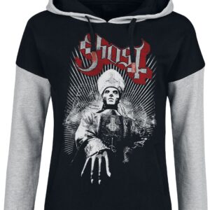 Ghost Hoodie Priest XS to XXL for Women black/mottled grey
