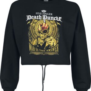 Five Finger Death Punch Sweatshirt War Is The Answer M to XXL for Women black