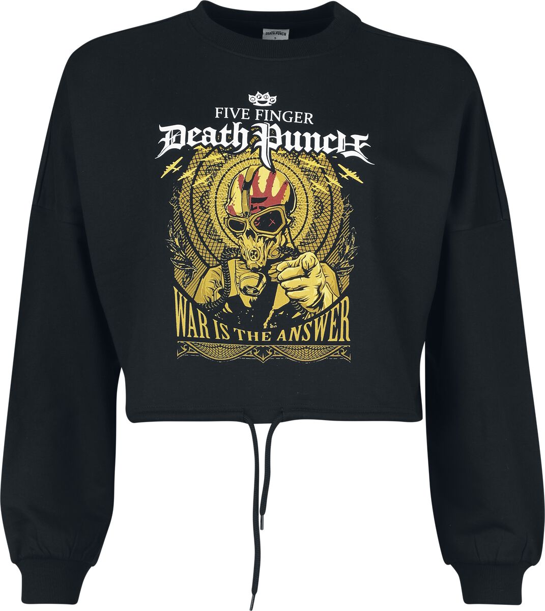 Five Finger Death Punch Sweatshirt War Is The Answer M to XXL for Women black