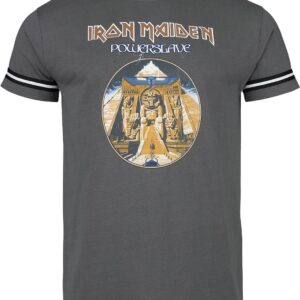Iron Maiden T-Shirt Powerslave S to XXL for Men grey