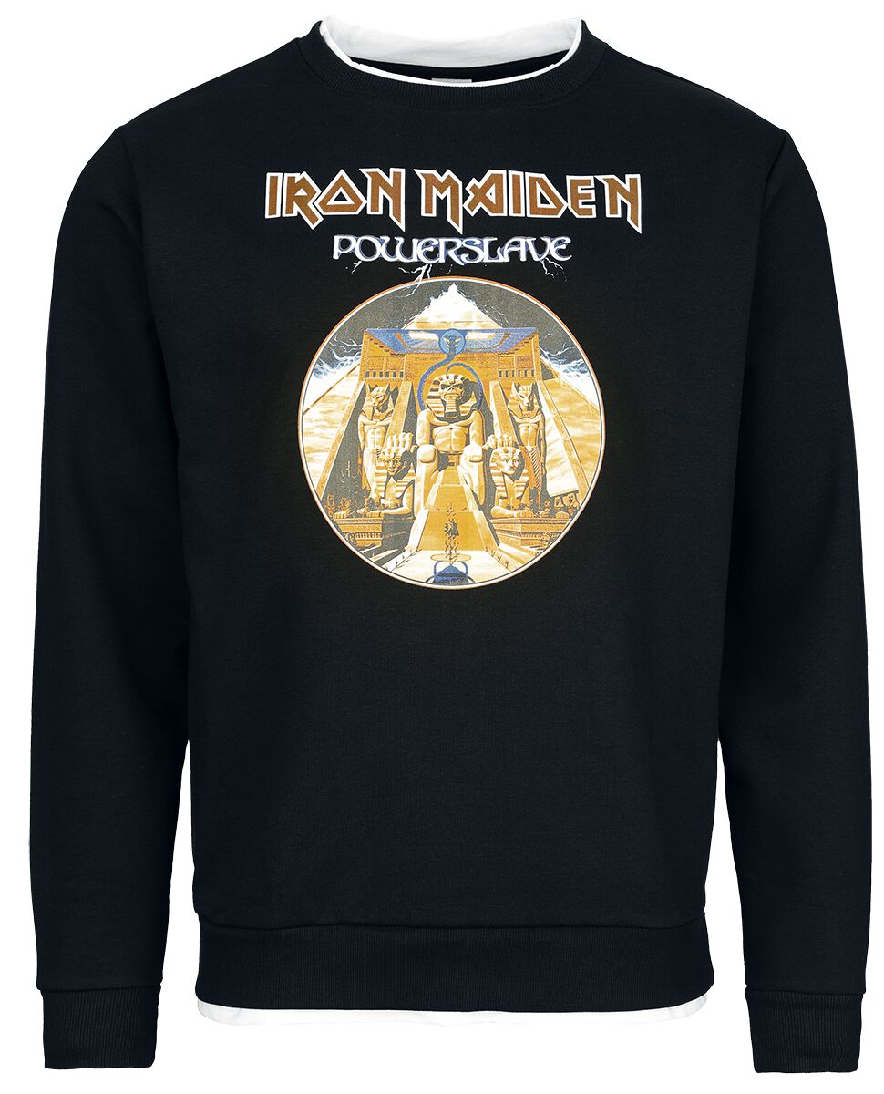 Iron Maiden Sweatshirt Powerslave M to XXL for Men black