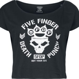 Five Finger Death Punch T-Shirt Logo M to XXL for Women black