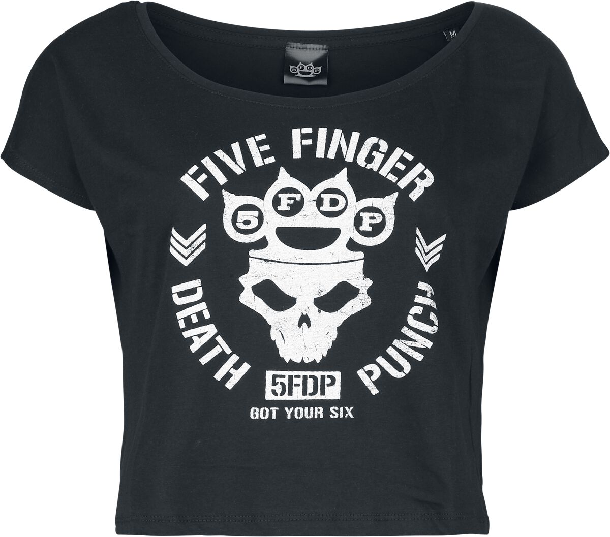 Five Finger Death Punch T-Shirt Logo M to XXL for Women black
