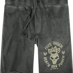 Five Finger Death Punch Shorts Logo S to XL for Men grey