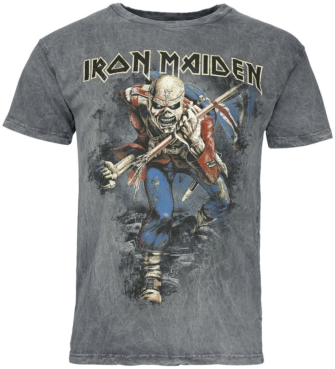 Iron Maiden T-Shirt Trooper S to 4XL for Men grey