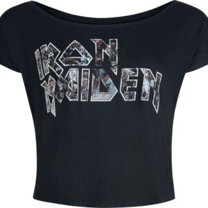 Iron Maiden T-Shirt Logo S to XXL for Women black