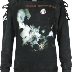 The Cure Sweatshirt Disintegration S to XL for Women charcoal